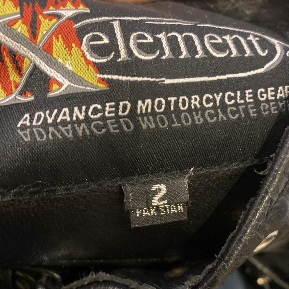 X Element Women's Leather Chaps Size 2 Nice Adjustable Black Motorcycle Gear